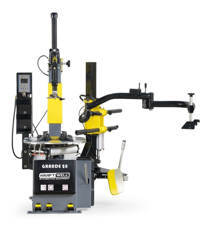 Шиномонтажный станок легковой KraftWell GRANDE 28, суперавтомат, две скорости, 380В