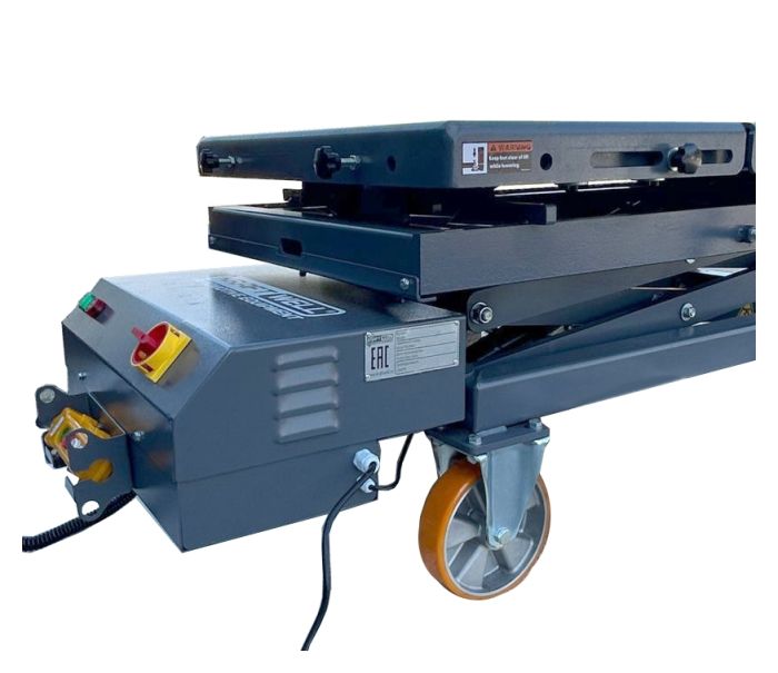 Платформа подъемная передвижная 1,2 тонн KraftWell KRWLT-12E, электрогидравлическая