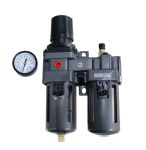 Фильтр-влагоотделитель с редуктором и лубрикатором KraftWell KRW-FRL12C, 1/2", до 16 бар