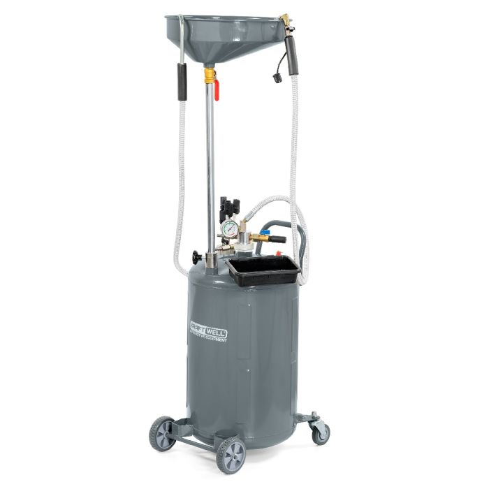 Установка для сбора масла/антифриза Kraftwell KRW1832.80L, 90л, с подъемной ванной
