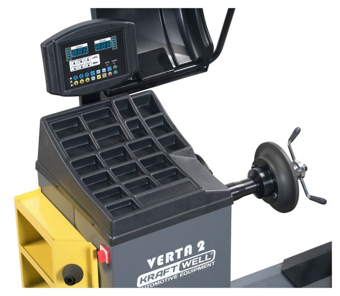 Балансировочный станок KraftWell VERTA 2/380 KRW244T/380, грузовой, полуавтомат, 380В