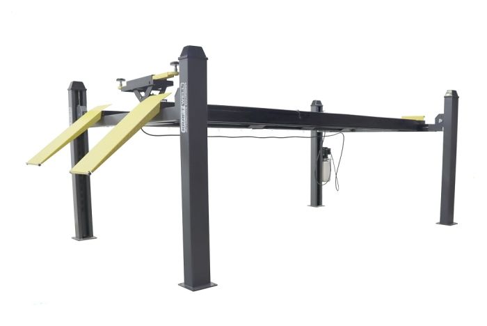 Подъемник четырехстоечный 4 тонн KraftWell QUATTRO 4W5.0, электрогидравлический, для сход-развала, 380В