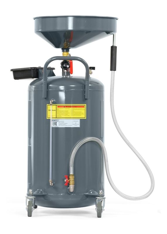 Установка для сбора масла/антифриза Kraftwell KRW1803.80L, 90 литров