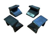 Комплект пластиковых накладок на зажимные кулачки (4шт.) KraftWell KRW-2528-CPI