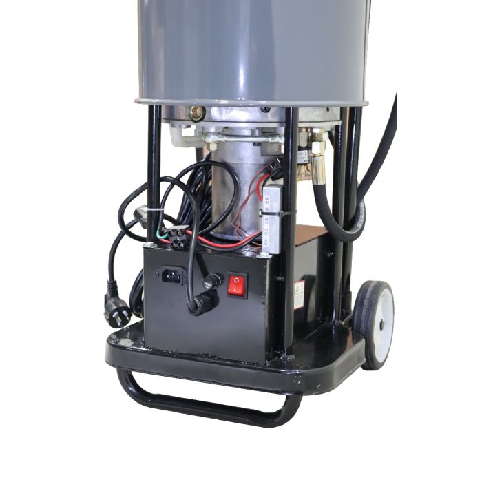 Нагнетатель смазки (солидолонагнетатель) Kraftwell KRW1798.EN, с электроприводом, 20л, 220В