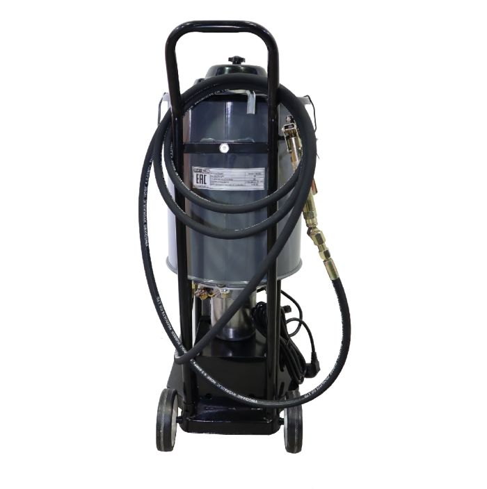 Нагнетатель смазки (солидолонагнетатель) Kraftwell KRW1798.EN, с электроприводом, 20л, 220В