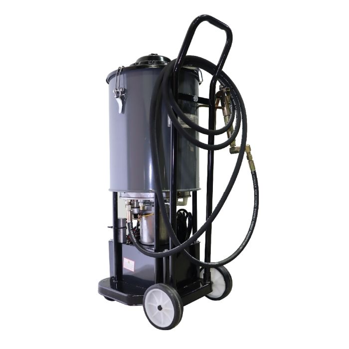 Нагнетатель смазки (солидолонагнетатель) Kraftwell KRW1798.EN, с электроприводом, 20л, 220В