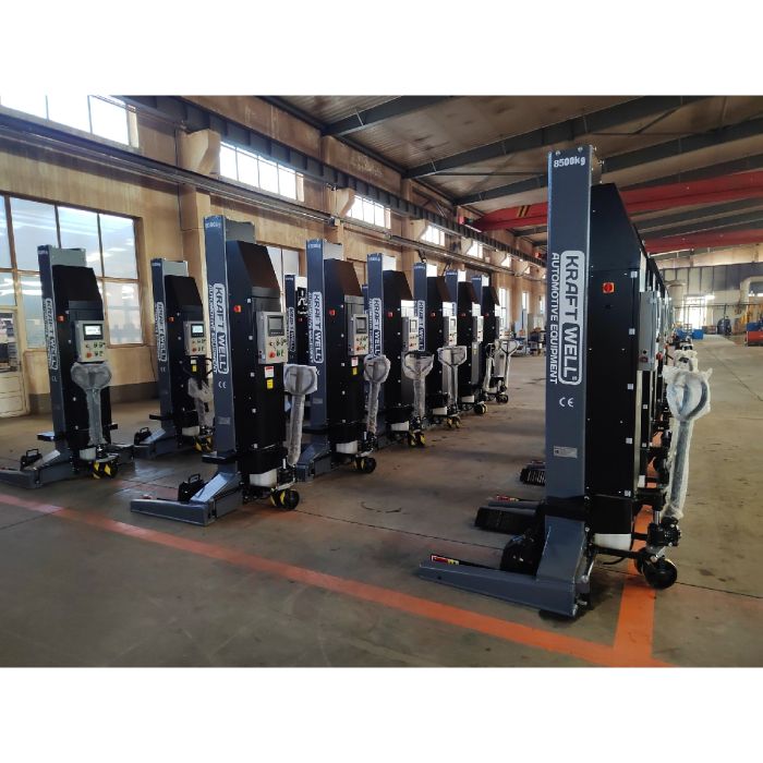 Подъёмник подкатной электрогидравлический 51 тонн (6х8,5т) KraftWell KRW6H8