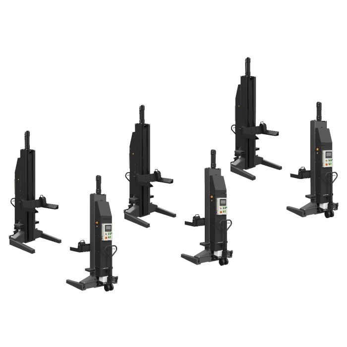 Подъёмник подкатной электрогидравлический 51 тонн (6х8,5т) KraftWell KRW6H8