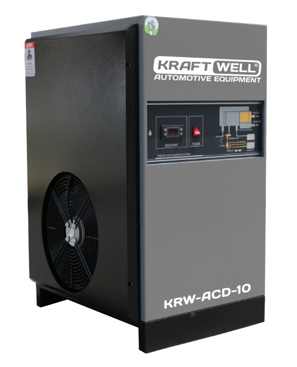 Рефрижераторный осушитель KraftWell KRW-ACD-10, 16бар, 1200л/мин