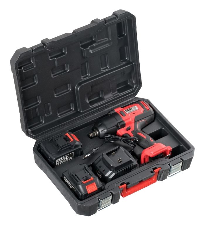 Гайковерт аккумуляторный ударный KraftWell KRW1500IW-E, 1/2", 1500Нм