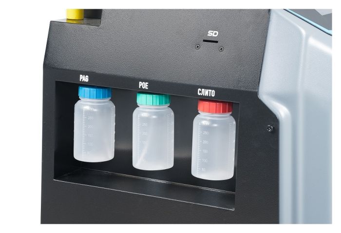 Станция для заправки автокондиционеров KraftWell KRW400Touch SERENA, автомат, 90 л/мин