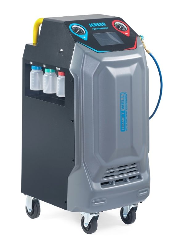 Станция для заправки автокондиционеров KraftWell KRW400Touch SERENA, автомат, 90 л/мин