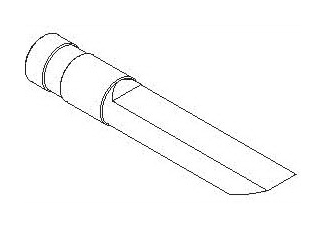 Пуансон к CC300 в форме ножа-стамески L=120 мм. (F) Comec  арт. CC314