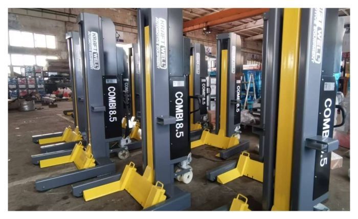 Подъёмник подкатной электрогидравлический 17 тонн (2х8,5т) KraftWell COMBI8.5/2