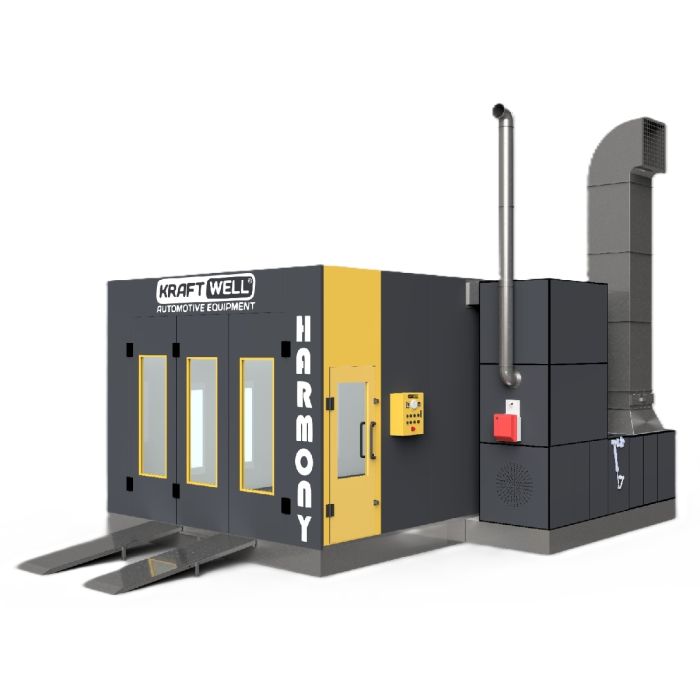 Покрасочная камера KraftWell HARMONY TOUCH, 6,9х3,9х2,7м, 22000 м3/ч, с сенсорным пультом