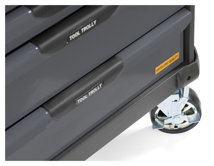 Тележка инструментальная KraftWell KRW-T7D, закрытая, 7 ящиков