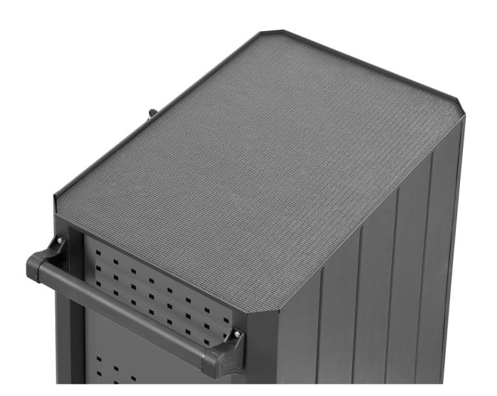 Тележка инструментальная KraftWell KRW-TTG+SET277, закрытая, 7 ящиков, с комплектом инструментов 277пр.