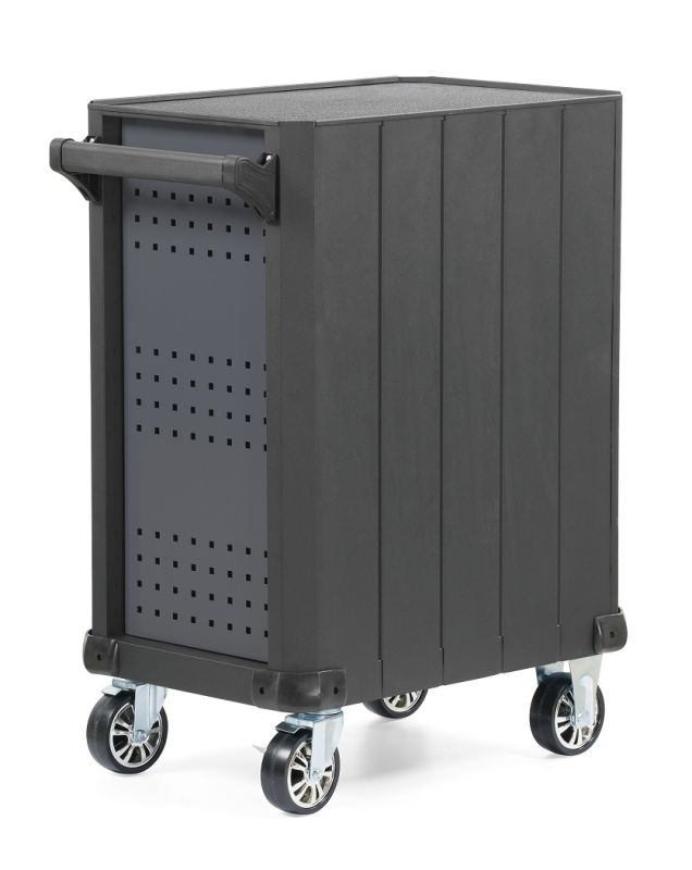 Тележка инструментальная KraftWell KRW-T7D, закрытая, 7 ящиков