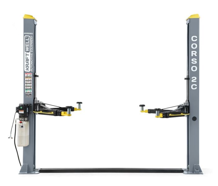 Подъемник двухстоечный автомобильный 4 тонны KraftWell CORSO 2C, электрогидравлический, 380В