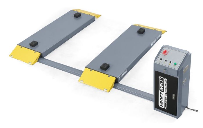 Подъемник ножничный электрогидравлический 3,5т KraftWell FORBI 3.5B, 380В, автомобильный