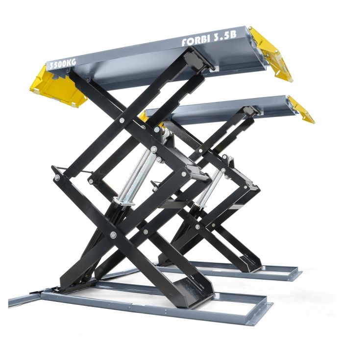 Подъемник ножничный электрогидравлический 3,5т KraftWell FORBI 3.5B, 380В, автомобильный