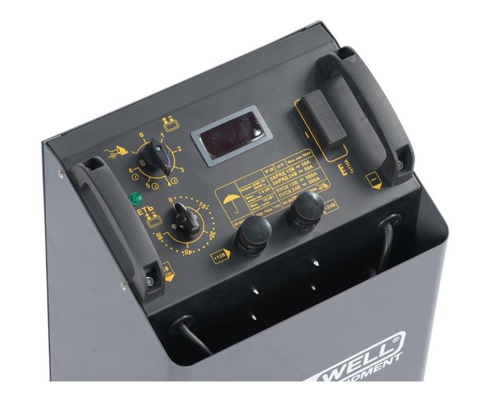 Пуско-зарядное устройство KraftWell ZEUS, 500А, передвижное