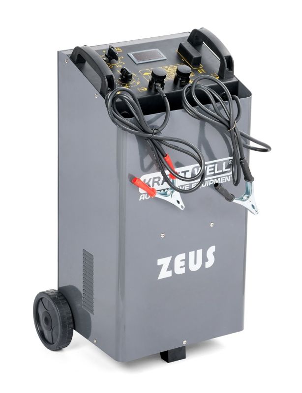 Пуско-зарядное устройство KraftWell ZEUS, 500А, передвижное