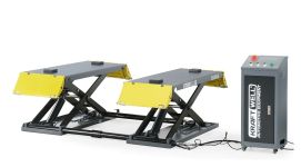 Подъемник ножничный мобильный электрогидравлический 3,5т KraftWell FORBI 3.5G, 380В, автомобильный