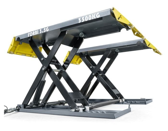 Подъемник ножничный мобильный электрогидравлический 3,5т KraftWell FORBI 3.5G, 380В, автомобильный