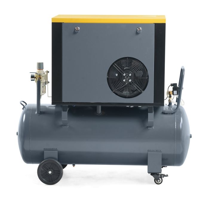 Винтовой компрессор KraftWell KRW-PSC680-200L, прямой привод, 10бар, 680л/мин, IP54, 380В, 200л
