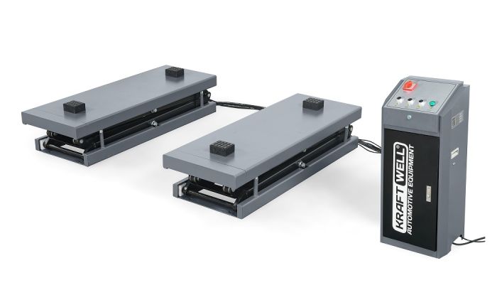 Подъемник ножничный электрогидравлический 3,5т KraftWell FORBI 3.5I, 380В, автомобильный