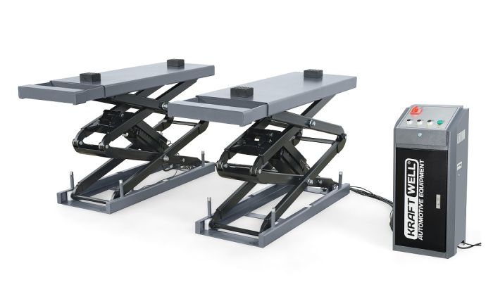 Подъемник ножничный электрогидравлический 3,5т KraftWell FORBI 3.5I, 380В, автомобильный