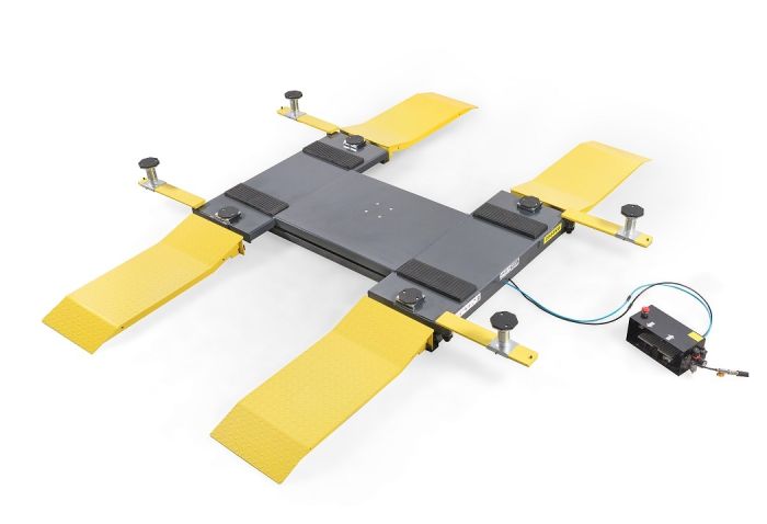 Подъемник автомобильный ножничный 2,5 тонны KraftWell FORBI 2.5G, пневматический