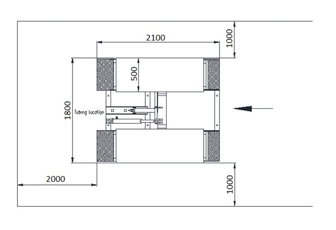 Подъемник ножничный электрогидравлический 3т KraftWell FORBI 3.0G/220, 220В, автомобильный