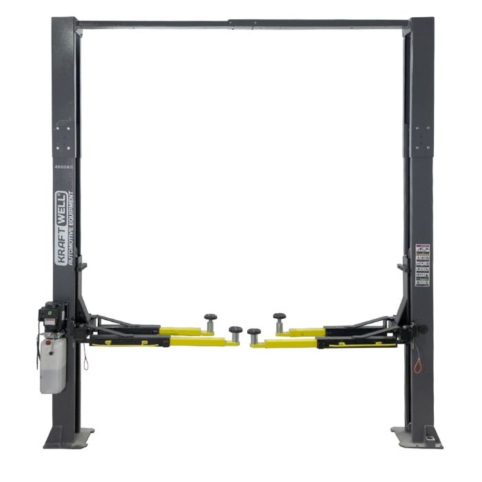 Подъемник двухстоечный автомобильный 4 тонны KraftWell CORSO 2B, электрогидравлический, 380В