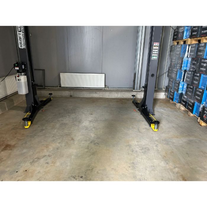 Подъемник двухстоечный автомобильный 4 тонны KraftWell CORSO 2B, электрогидравлический, 380В