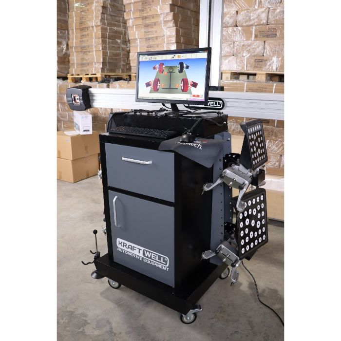 Стенд сход развала 3D KraftWell VeritaPro-III, напольный, 5Мп, с ПК, с лифтом