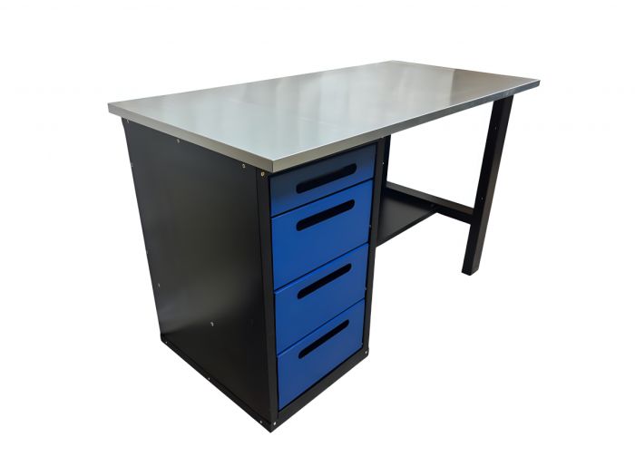 Верстак слесарный Great Wolf GWT-V1400BL, 4 ящика