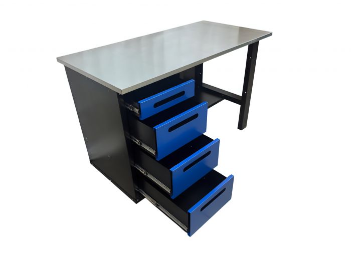 Верстак слесарный Great Wolf GWT-V1400BL, 4 ящика