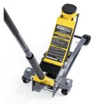 Домкрат подкатной гидравлический 3,5 тонн KraftWell ELEVATO H3.5FL, низкопрофильный с педалью