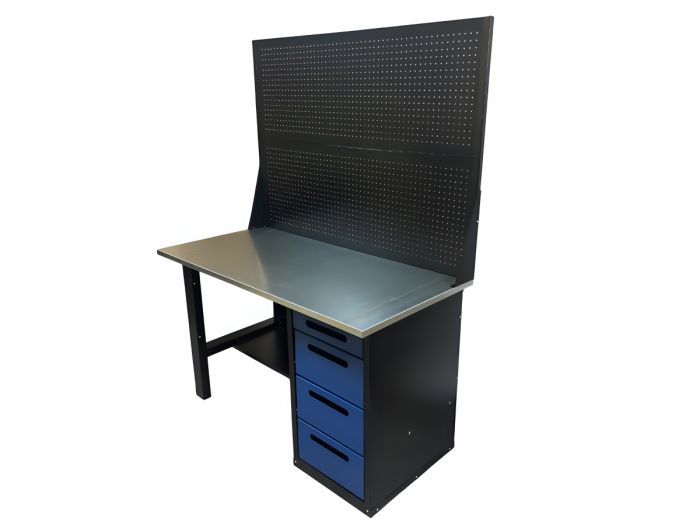 Верстак слесарный Great Wolf GWT-V1400B2, 4 ящика, дв.экран