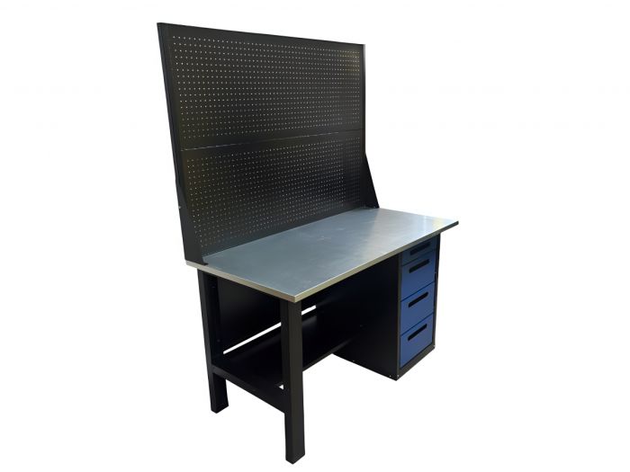 Верстак слесарный Great Wolf GWT-V1400B2, 4 ящика, дв.экран