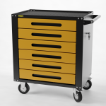 Тележка инструментальная Garopt Standart GTS6.YELL, закрытая, 6 ящиков, с доводчиками