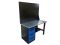 Верстак слесарный Great Wolf GWT-V1400BL2, 4 ящика, дв. экран