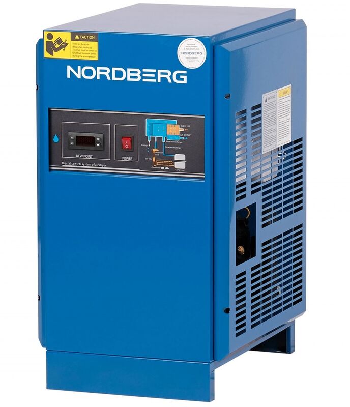 Рефрижераторный осушитель воздуха Nordberg NCD20, 16 бар, 2400л/мин