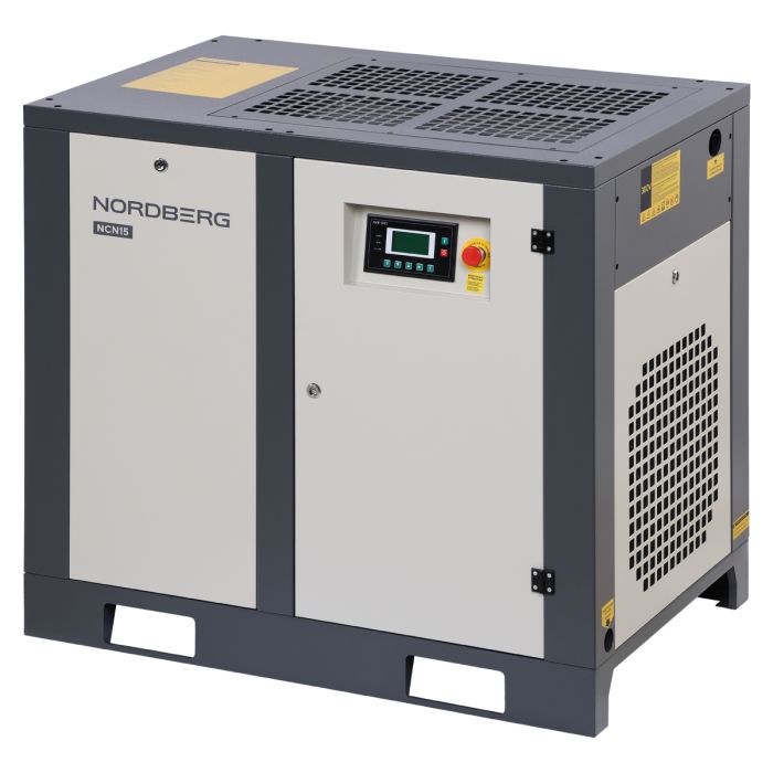 Винтовой компрессор Nordberg NCN15, прямой привод, 10 бар, IP55, 1300л/мин, 11кВт