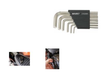 HAZET НаборГ-образных  шестигранников 6предметов,3-10мм 2100/6H