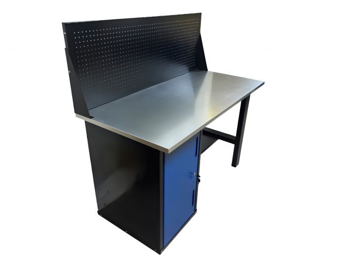 Верстак слесарный Great Wolf GWT-V1400TL1, тумба с дверью, экран