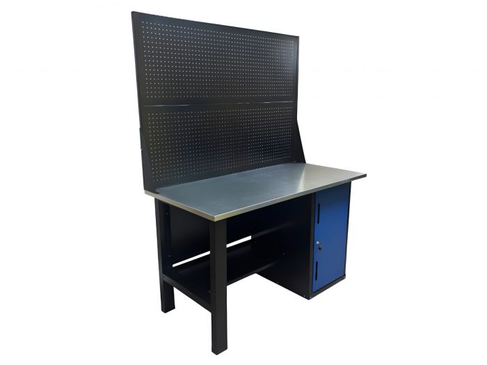 Верстак слесарный Great Wolf GWT-V1400T2, тумба с дверью, дв. экран